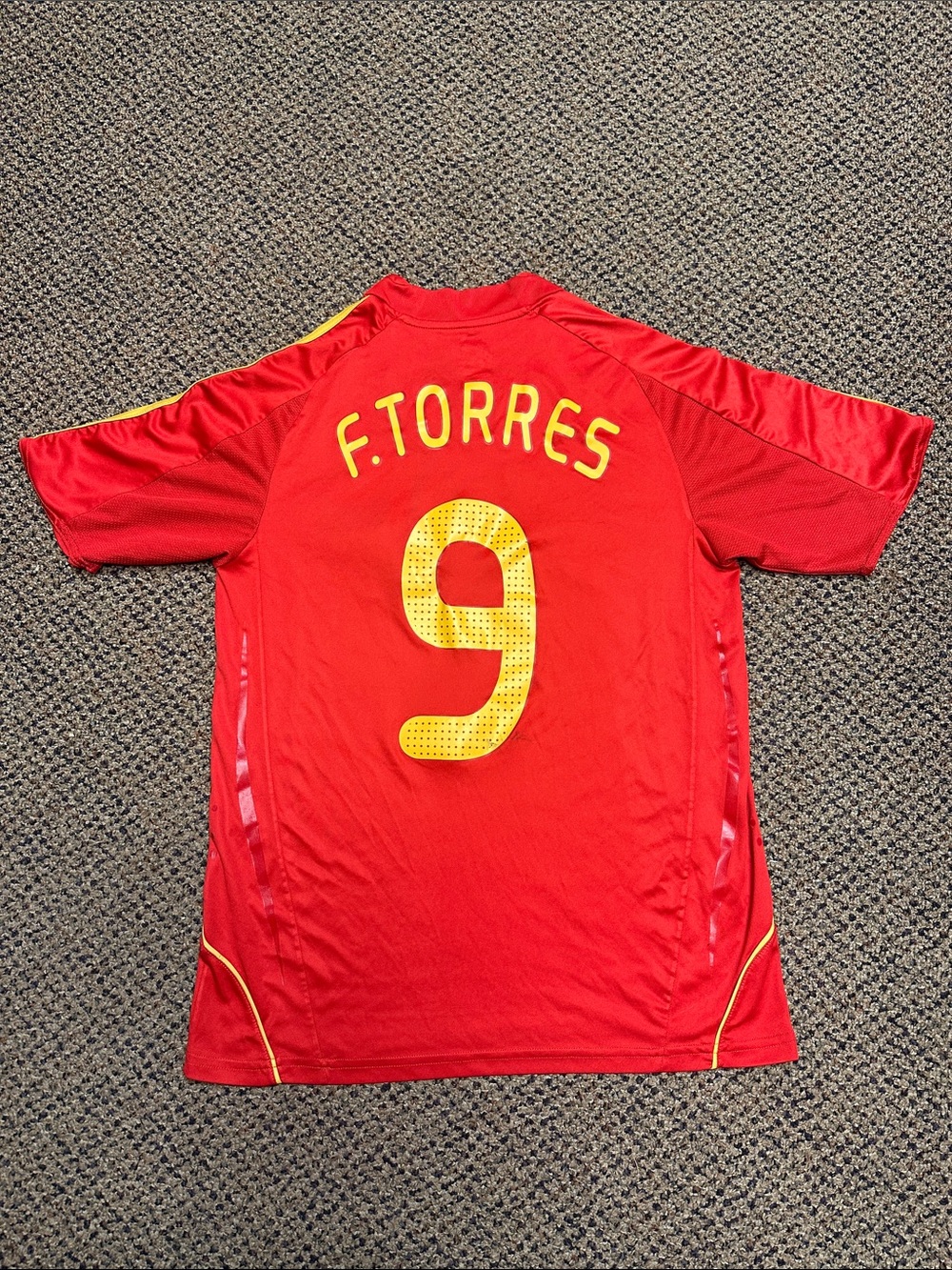 Men’s Adidas Fernando Torres 2008 Spain Euro Jersey - Small